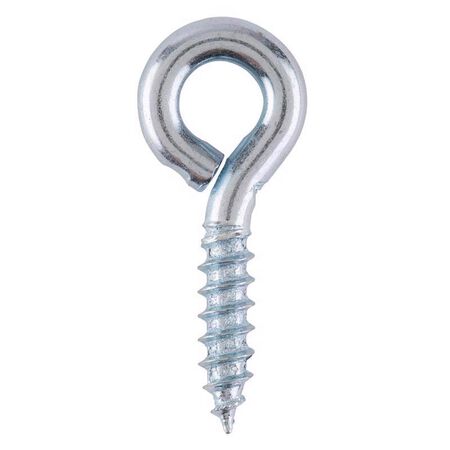 Ace 1/8 in. D X 1-3/16 in. L Zinc-Plated Steel Screw Eye 25 lb. cap. 8 pk