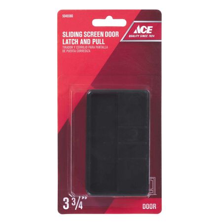 Ace Black Plastic Sliding Door Latch 1 pc