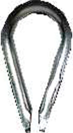 Campbell Galvanized Zinc Wire Rope Thimble 3/16 in. L