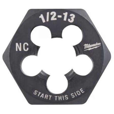 Milwaukee SAE 1/2-13 NC 1 in. Hex Threading Die