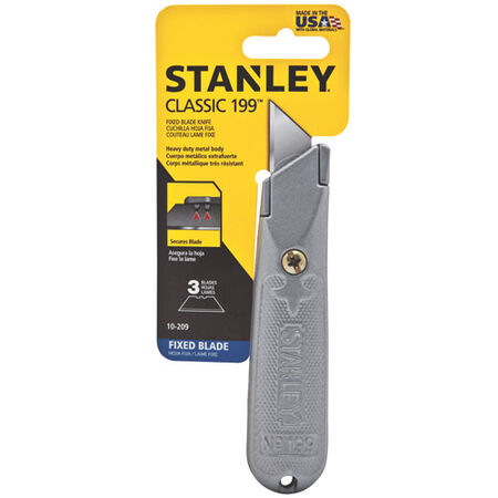 Stanley Classic 199 5-3/8 in. L Utility Knife Gray