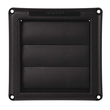 Ace Brand Louvered 4 in. W X 4 in. L Black Resin Dryer Vent Hood