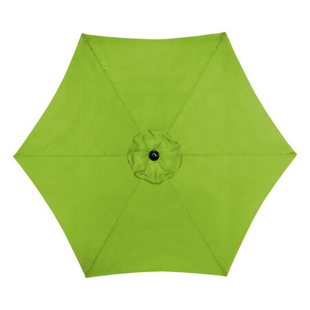 Living Accents 9 ft. Tiltable Green Market Umbrella
