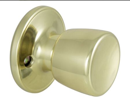 ProSource TS740V-PS Dummy Knob, Tulip Design, 1-3/8 to 1-3/4 in Thick Door, Brass, 65.7 mm Rose/Base