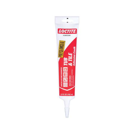 Loctite Polyseamseal Clear Acrylic Latex Tub and Tile Adhesive Caulk 5.5 oz