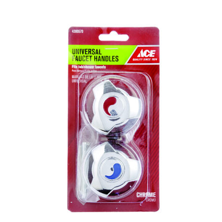 Ace For Universal Chrome Tub and Shower Faucet Handles