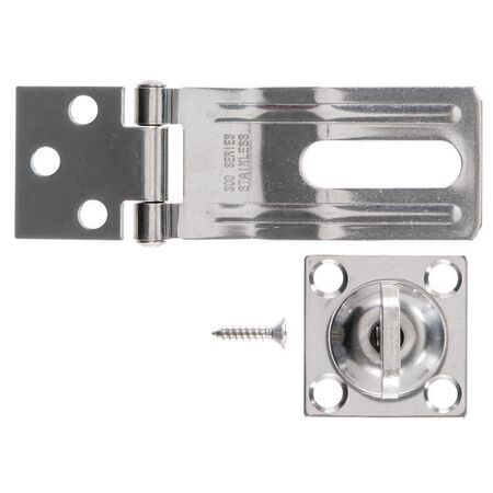 Ace Stainless Steel 3-1/4 in. L Swivel Staple Safety Hasp