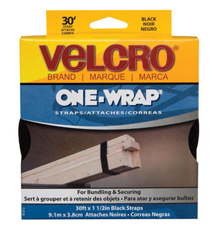 Velcro 30 in. L x 1-1/2 in. W Strap 1 pk