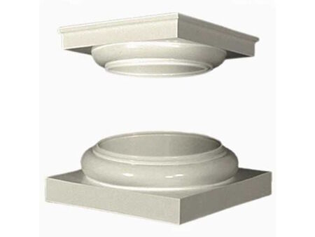 12" Tuscan Fiberglass Cap & Base