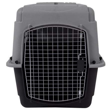 Aspen Pet Pet Porter Plastic Pet Kennel Gray 24 in. H X 22.5 in. W X 32 in. D