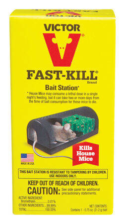 Victor Fast-Kill Small Refillable Bait Bait Station For Mice
