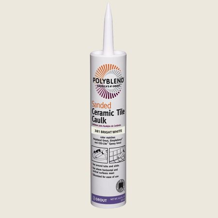 Custom Building Products Polyblend Bright White Siliconized Acrylic Tile Caulk 10.5 oz.