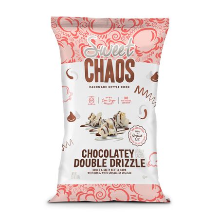 Sweet Chaos Chocolatey Double Drizzle Popcorn 5 oz Bagged