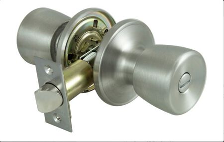 ProSource TS610V-PS Privacy Lockset, Tubular, Tulip Design, Stainless Steel