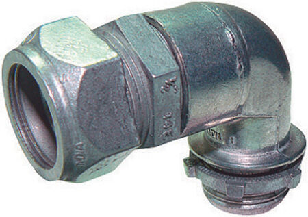 Sigma Engineered Solutions ProConnex 1/2 in. D Die-Cast Zinc 90 Degree Compression Connector For EMT