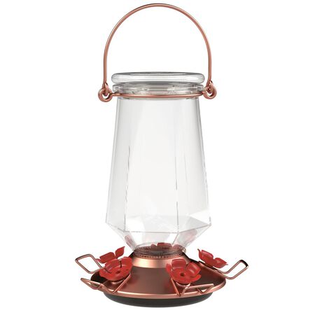 Perky-Pet Hummingbird 28 oz Glass/Metal/Plastic Nectar Feeder 5 ports