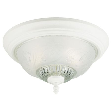 Westinghouse White Ceiling Fixture 7 in. H x 13-1/4 in. W
