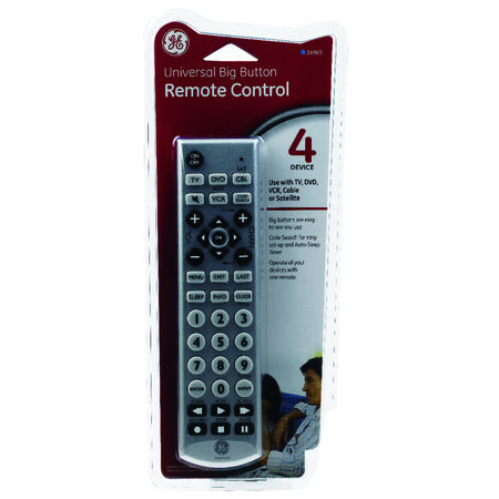 GE Programmable Universal Big Button Remote Control
