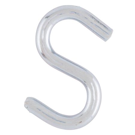 Ace Small Zinc-Plated Silver Steel 0.75 in. L S-Hook 15 lb 8 pk