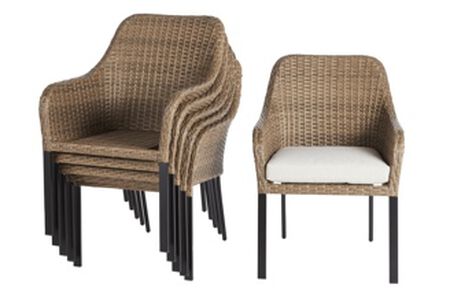 Living Accents Brown Steel Frame Dining Chair