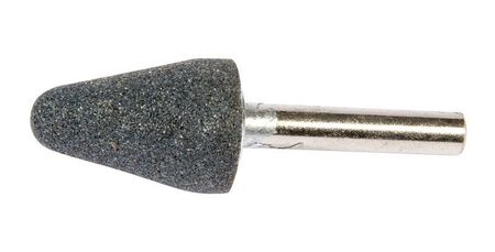Forney 1-1/8 in. Dia. x 3/4 in. Aluminum Oxide Cone 60 Grit Stem Mounted Point