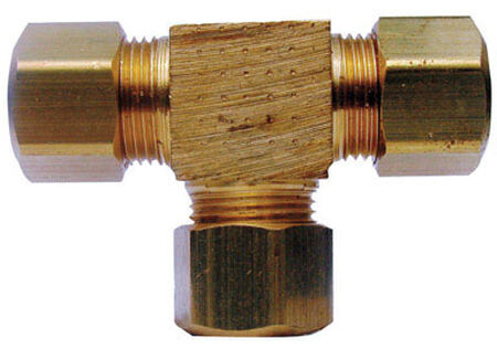Ace 3/8 in. Dia. x 3/8 in. Dia. x 3/8 in. Dia. Compression To Compression To Compression Yellow Br