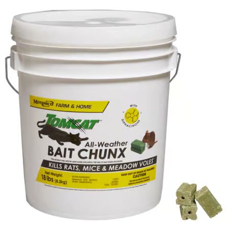 Tomcat Toxic Peanut-Flavored Bait Blocks For Mice and Rats 18 lb.
