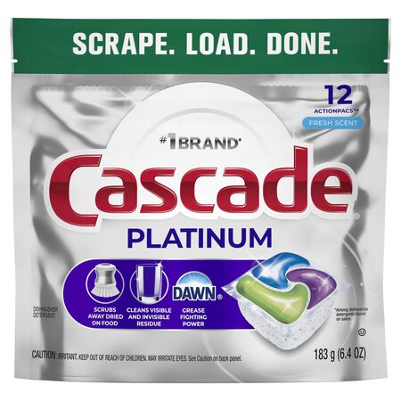 Cascade Platinum Fresh Scent Pods Dishwasher Detergent 6.4 oz. 1 Pack