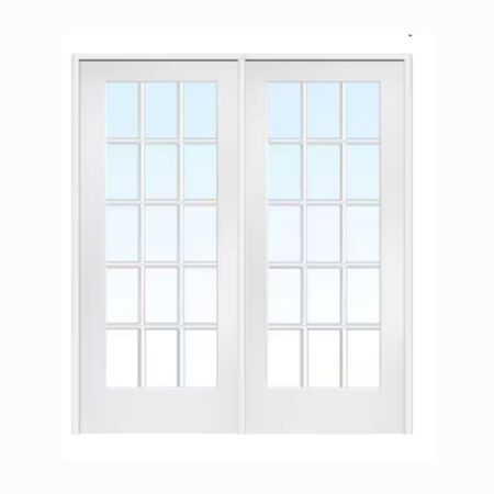 Steel Double Door 6068 (6'-0 x 6'-8") 15 Lite (4-9/16" Jamb) Right hand In-Swing