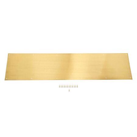 Ace 8 in. H X 34 in. L Brass Brass Kickplate