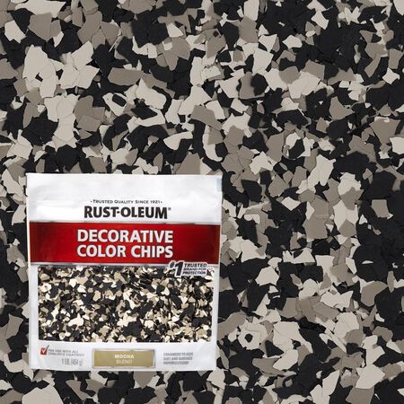Rust-Oleum Indoor and Outdoor Mocha Blend Decorative Color Chips 1 lb