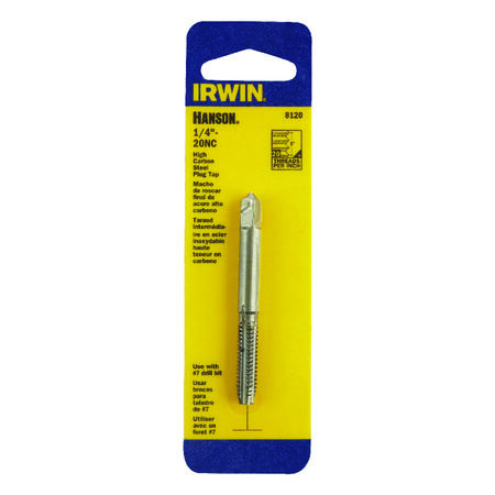 Irwin Hanson High Carbon Steel SAE Fraction Tap 1/4 in. 1 pc