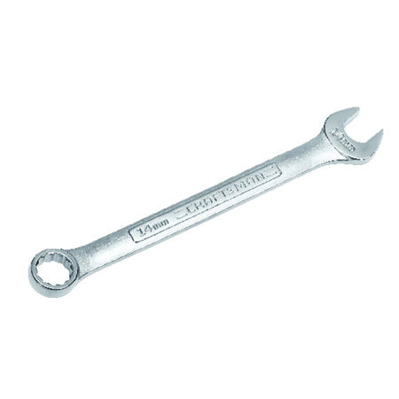 Craftsman 14 millimeter S X 14 millimeter S 12 Point Metric Combination Wrench 6.8 in. L 1 pc