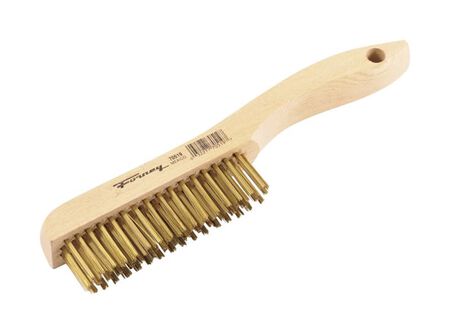 Forney 9.5 in. L X 10.25 in. W Wire Brush Wood 1 pc