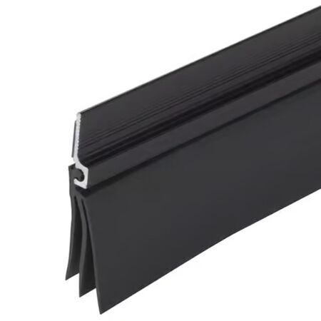 M-D Building Products Black Aluminum/Vinyl Sweep For Doors 36 in. L x 2 in.