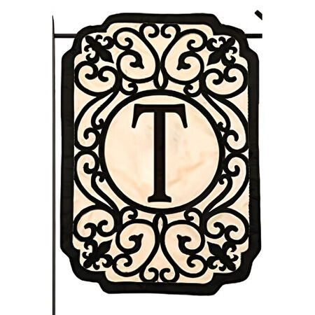 Monogram Garden Filigree Flag