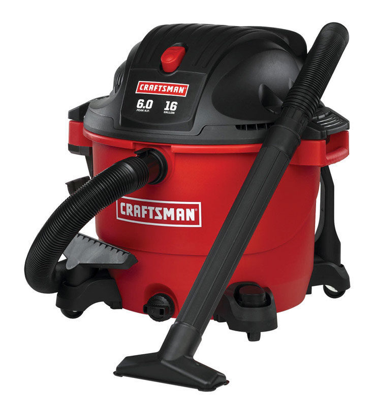 Craftsman 16 gal. Corded 6 hp 110/120 volts Wet/Dry Vacuum Stine Home