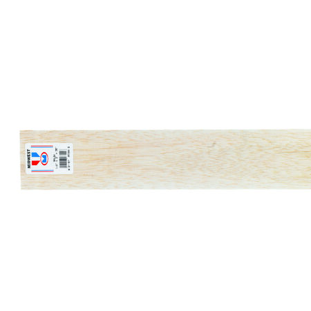 Midwest Products 1/8 in. X 3 in. W X 3 ft. L Balsawood Sheet #2/BTR Premium Grade