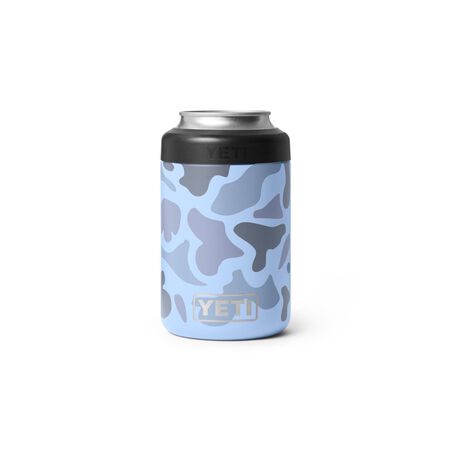 YETI Rambler 12 oz Blue Camo BPA Free Can Insulator
