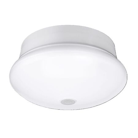 ETI 3.58 in. H X 7 in. W X 7 in. L White LED Ceiling Spin Light