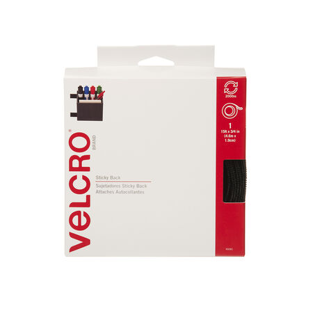 Velcro Fastener Sticky 180 in. L 1 pk