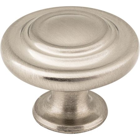 Elements 1-5/16 in. Diameter Satin Nickel Round Arcadia Cabinet Knob