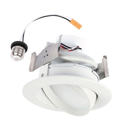Halo White 4 in. W LED Recessed Lighting Gimbal 8.8 W