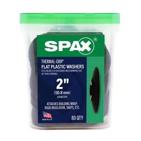 SPAX Thermal-Grip Plastic 2 in. Flat Washer 80 Pack
