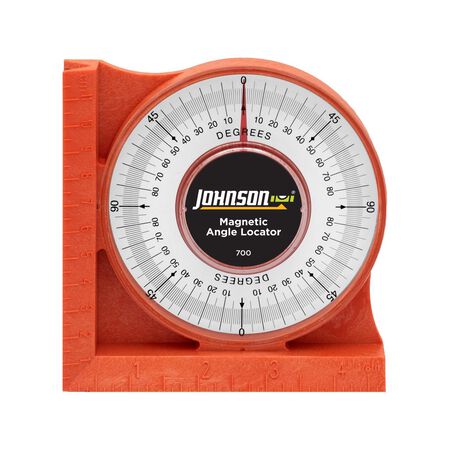Johnson 4-3/4 in. L X 4-3/4 in. W Angle Finder Orange 1 pc