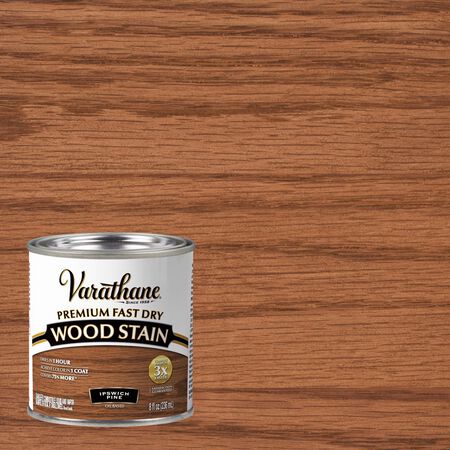 Varathane Premium Ipswich Pine Oil-Based Fast Dry Wood Stain 1/2 pt