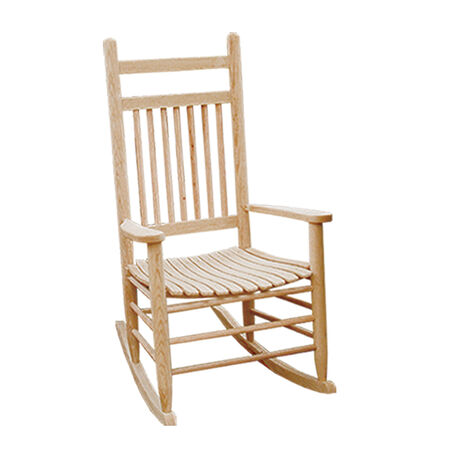 Unfinished Wooden Rocker