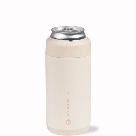 HydroJug Can Cooler Slim Cream 12 oz
