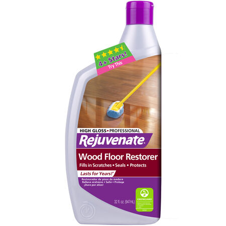 Rejuvenate High Gloss Wood Floor Restorer Liquid 32 oz