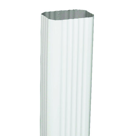 Amerimax 2 in. H X 3 in. W X 120 in. L White Aluminum K Downspout